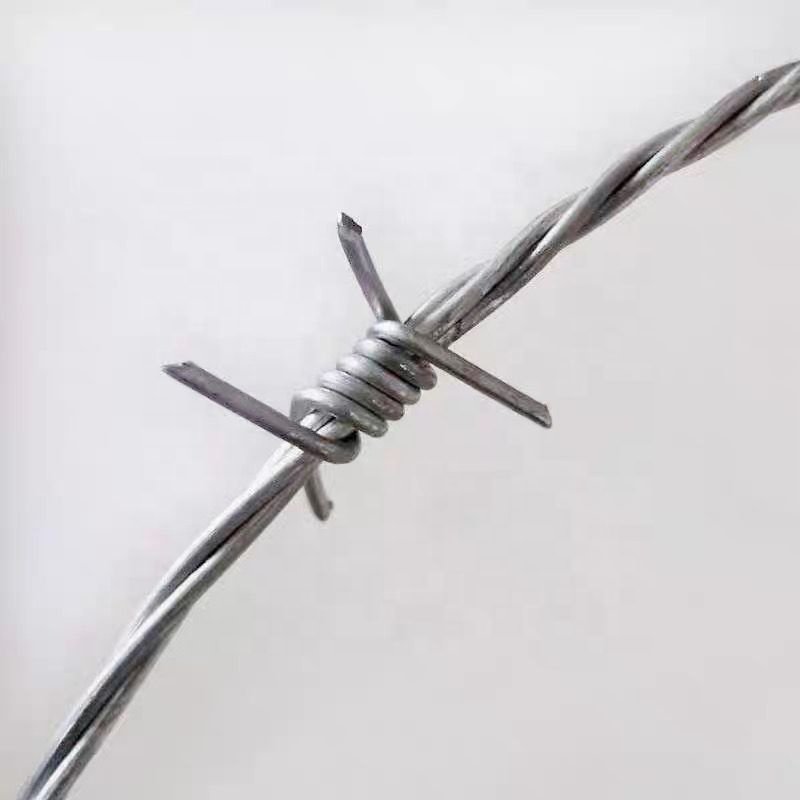 Anti-climb high security fence barbed wire galvanized lower price sales