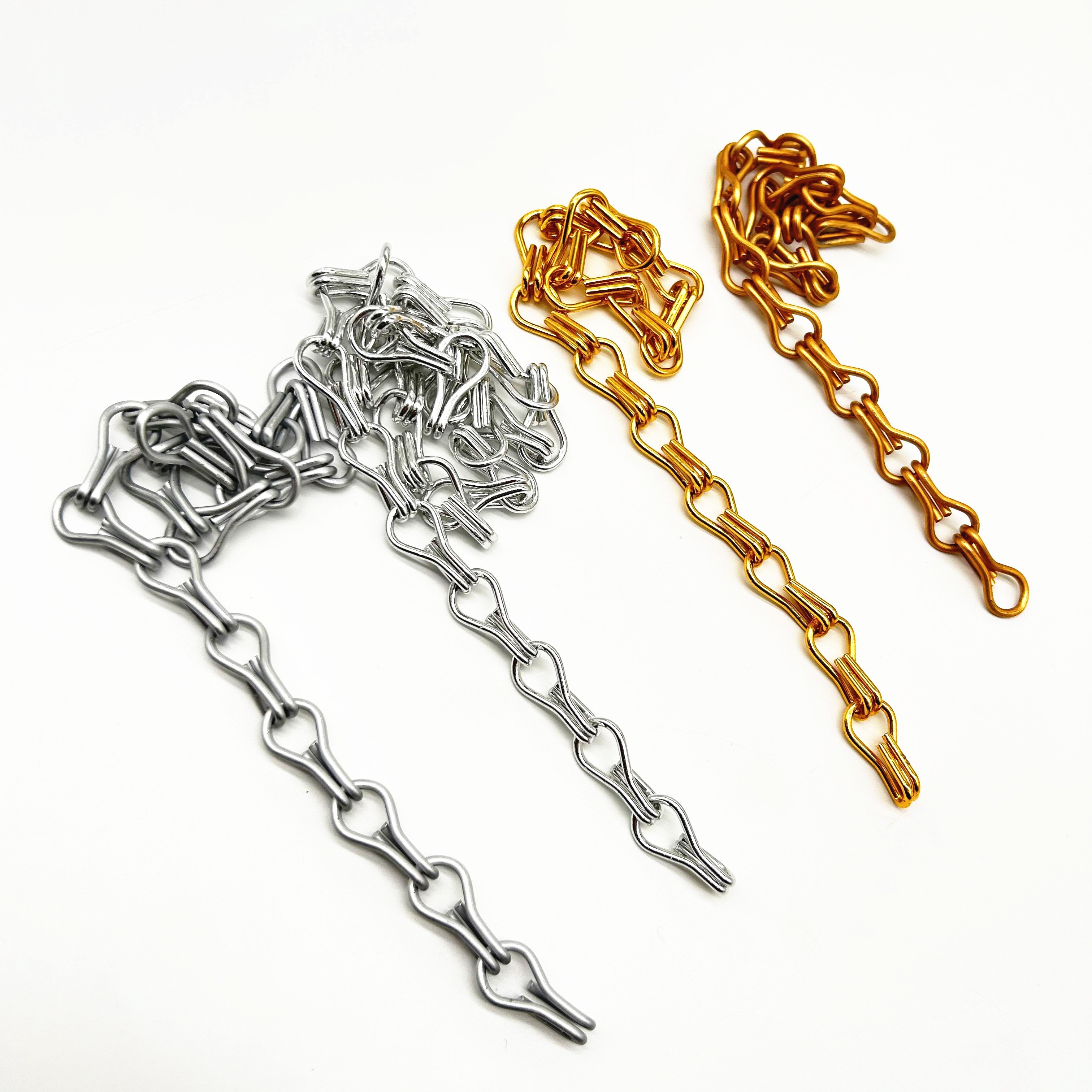 metal double hook chain door curtain and fly screen