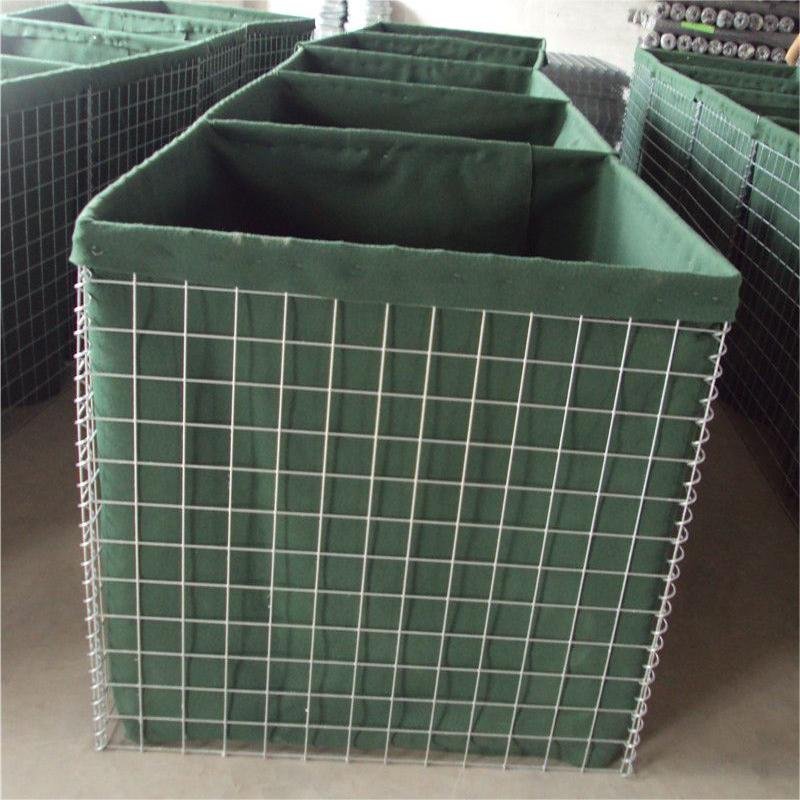 Security Base Blast Wall Collapsible Defense Fort Bunker Blast Cage with Sandbag Steel Wire Mesh Net Lock Buckle