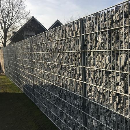 Heavy duty gabion basket fence galfan coated gabion stone cage welded gabions boxes wall for landscape retaining wall
