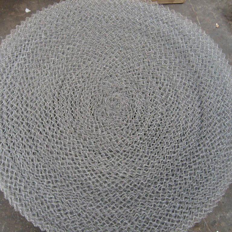 knitted wire mesh tube/stainless steel gas-liquid separate filter/knitted wire mesh filter