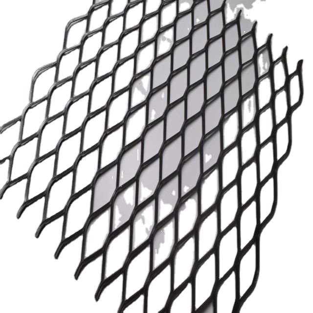 Grill Tray with Diamond Hole Shape Black Wire Mesh S Welded Technique for Barbecue