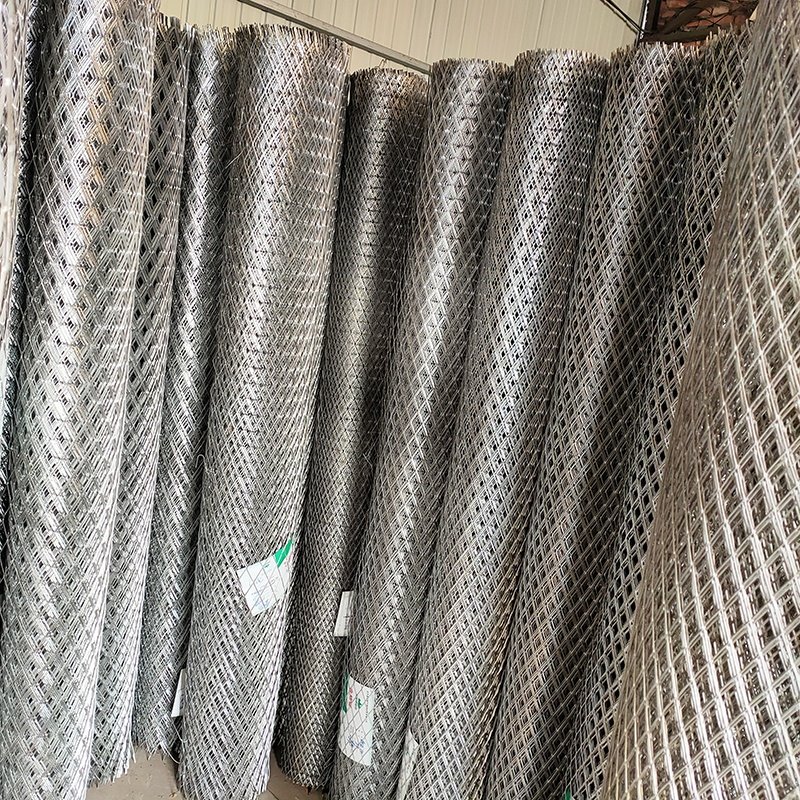 Stretched metal expanded metal mesh for decoration and protection