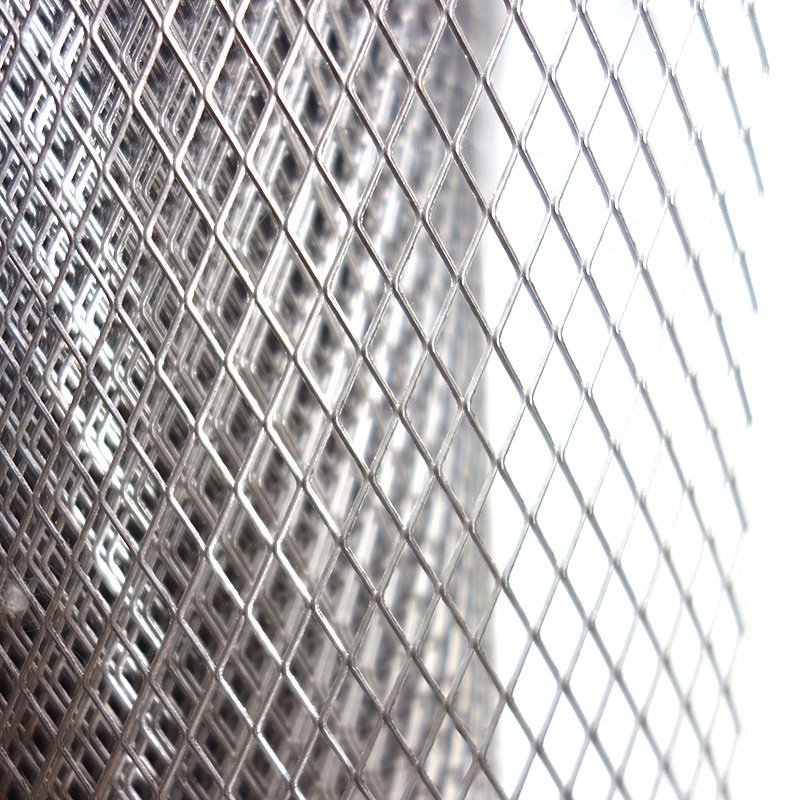 Stretched metal expanded metal mesh for decoration and protection