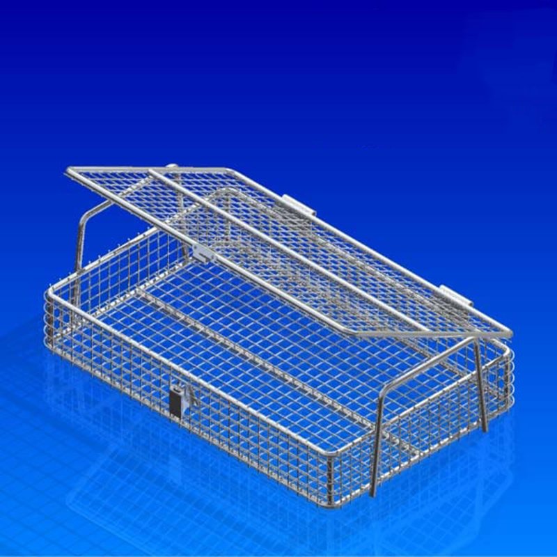 304 Stainless Steel Kitchen Baskets with Perforated Design Rustproof 304 Stainless Steel Mesh Baskets for Kitchen Storage