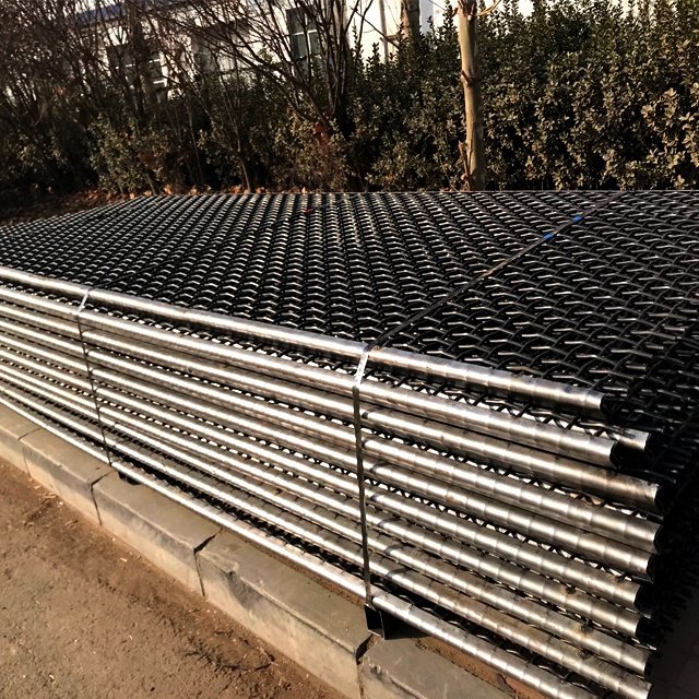 Heavy Industrial Crusher Vibrating Screen Wire Mesh 65Mn Quarry Stone Sand Shaker Screen Vibrating for Aggregate Sieve