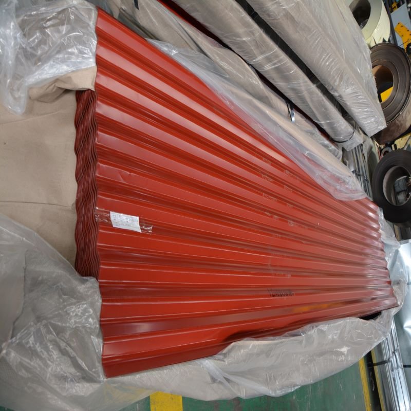 High quality galvanized color coated corrugated steel roofing sheet metal tin roofing