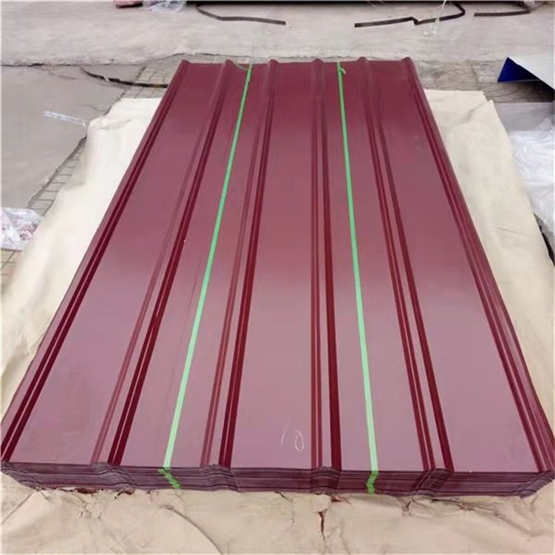High quality galvanized color coated corrugated steel roofing sheet metal tin roofing