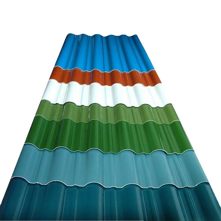 Galvanized Coated Metal Steel Sheet .PPGI Prepainted corrugated zinc Steel Roofing Sheet For Building