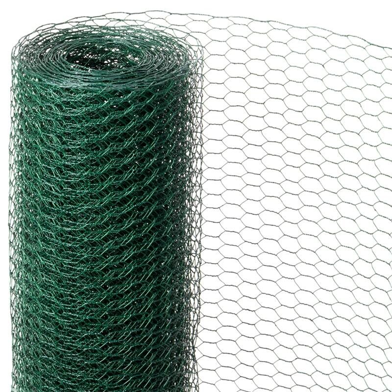 Leadwalking China Steel Poultry Netting Factory Low Carbon Steel Wire Material 10mm Mesh PVC-Coated Hexagonal Wire Netting Mesh