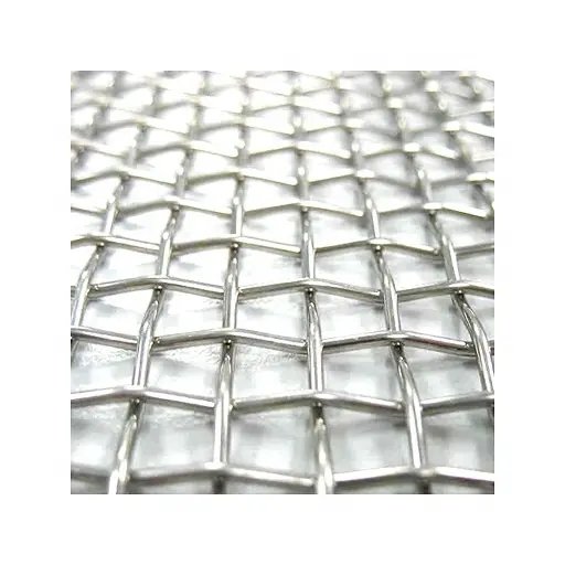 3x3 mesh 304 ss 316 net Woven Metal stainless steel wire crimped mesh