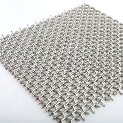3x3 mesh 304 ss 316 net Woven Metal stainless steel wire crimped mesh
