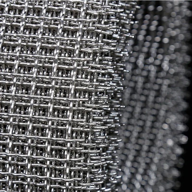 3x3 mesh 304 ss 316 net Woven Metal stainless steel wire crimped mesh
