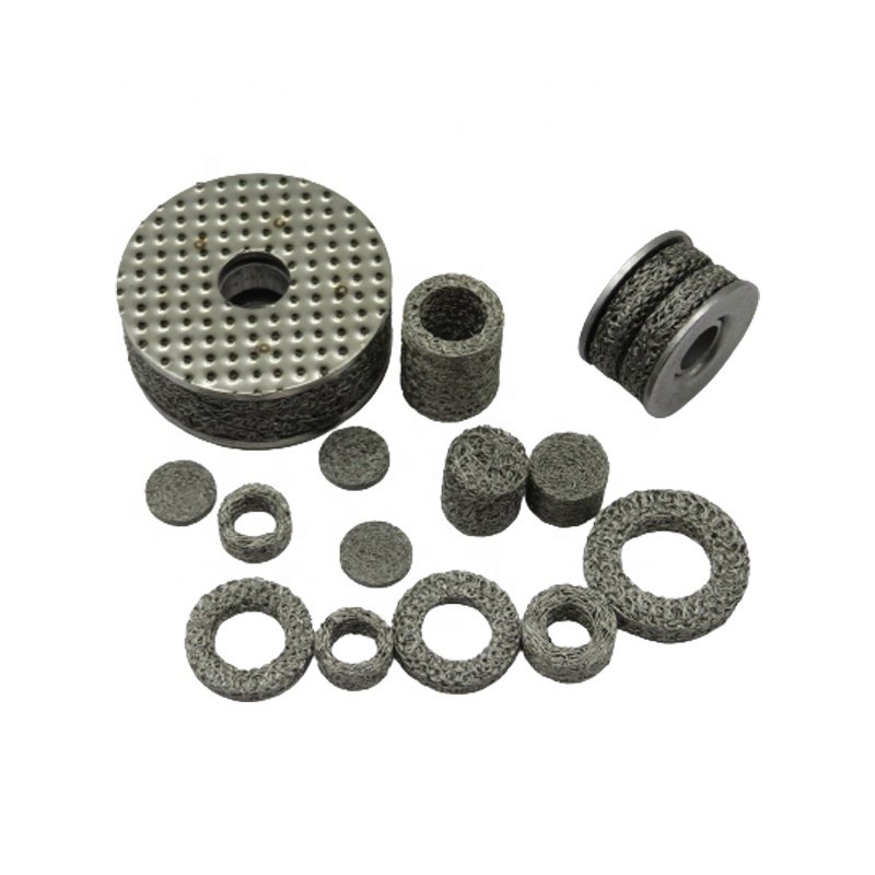 304 stainless steel compressed knitted wire mesh rings