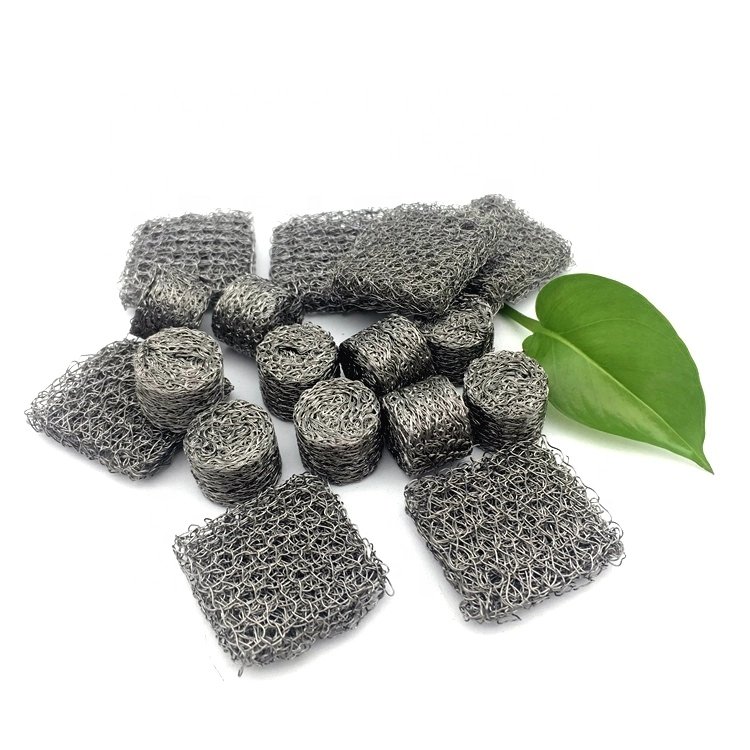 304 stainless steel compressed knitted wire mesh rings