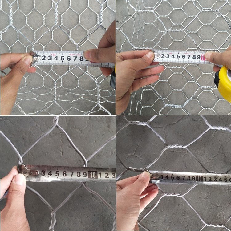 Galvanized and PVC Coated Wire Mesh Stone Gabion Basket Cage Fence For Retaining Wall On River Bank