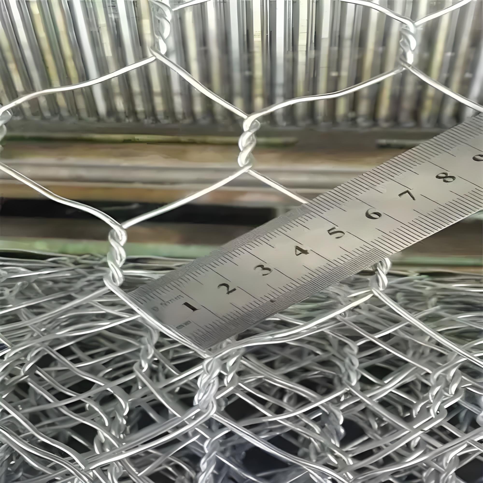 Factory Price Galvanized Gabion Wire Mesh 50mm Hexagonal Gabion Box Baskets for Sale