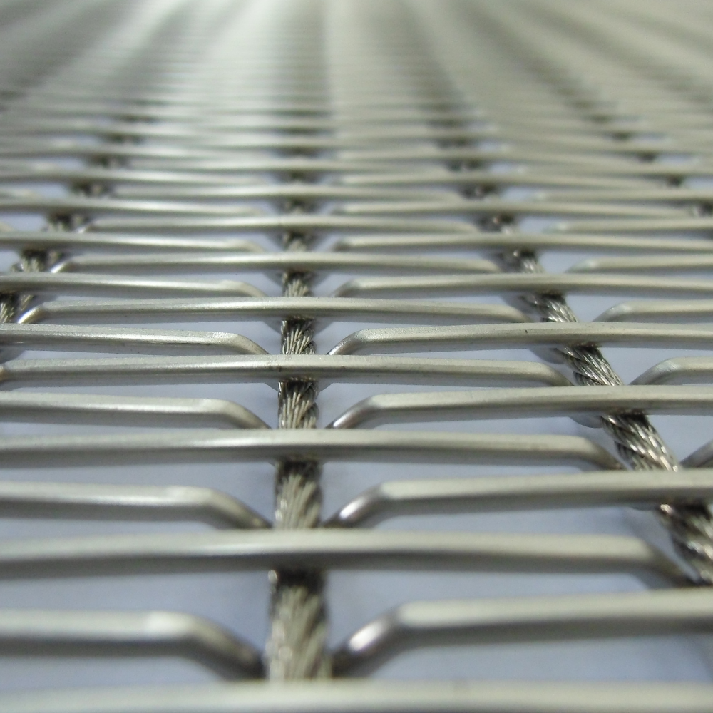 Stainless steel metal mesh for buildings shielding and thermal insulation with ropes and rods