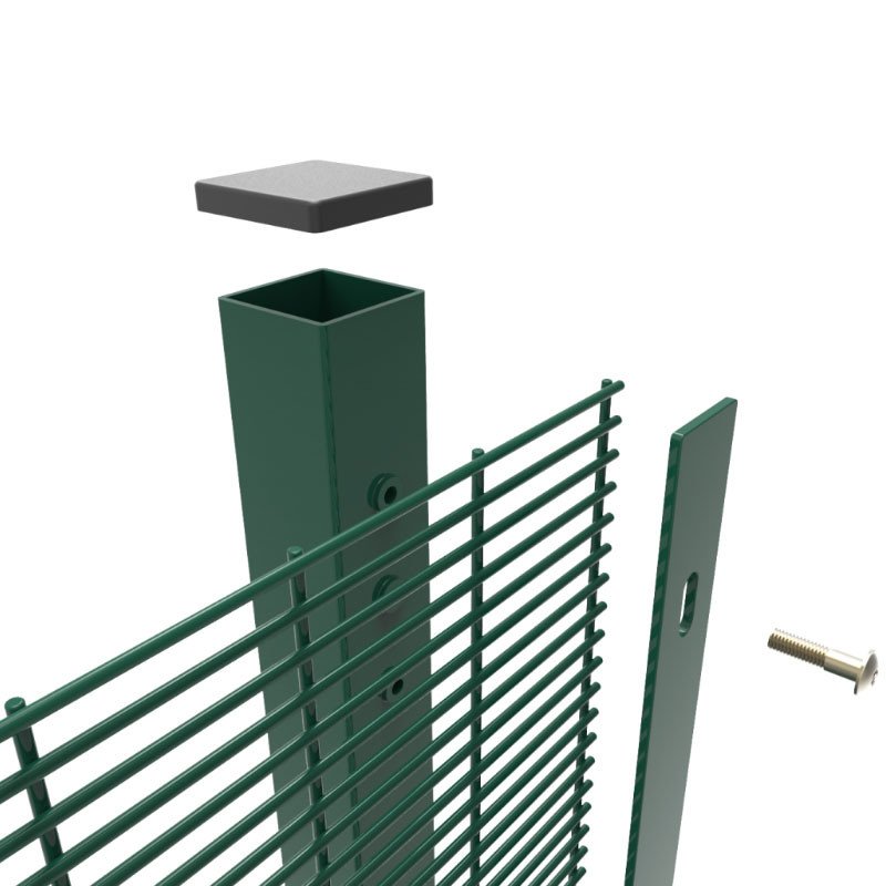 Wholesale Curved Fence Pvc Coated Anti Climb Security Fencing Powder Coated Galvanized Welded Mesh Fence