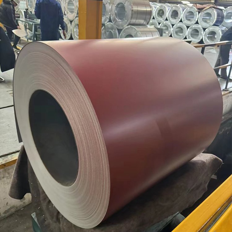 Wood Grain Color Coated Galvanized Strip Coil PPGI Steel Coil for Roofing Sheet