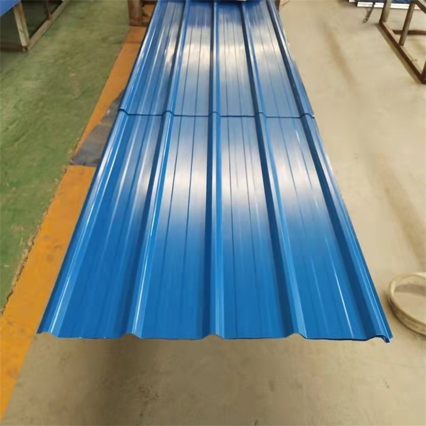 12 waves ral color coated galvanized roofing sheet PPGI zinc color coated corrugated steel sheet