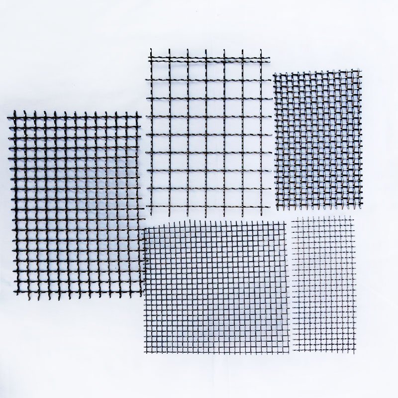 Corrugated metal woven mesh decorative curtain wall mesh crimped wire mesh