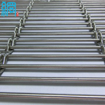 8x8mm cable and rod mesh of stainless steel architectural wire mesh for projects