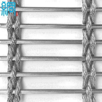 8x8mm cable and rod mesh of stainless steel architectural wire mesh for projects