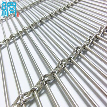 8x8mm cable and rod mesh of stainless steel architectural wire mesh for projects