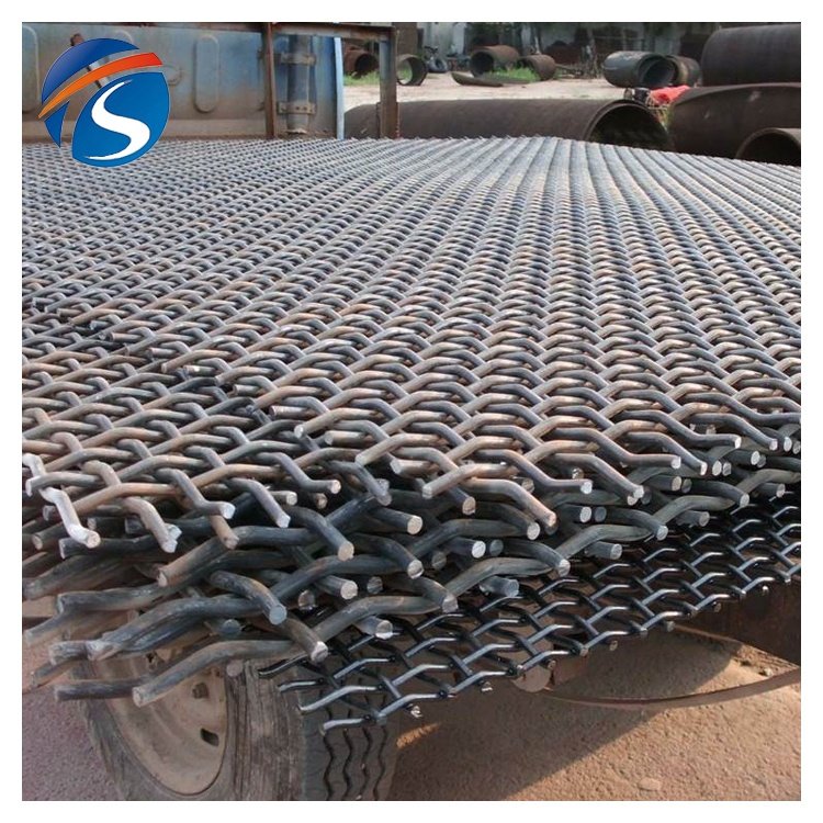 65mn carbon steel wire mesh for vibrating screen/65mn heavy duty steel crimped wire mesh screen for shale shaker