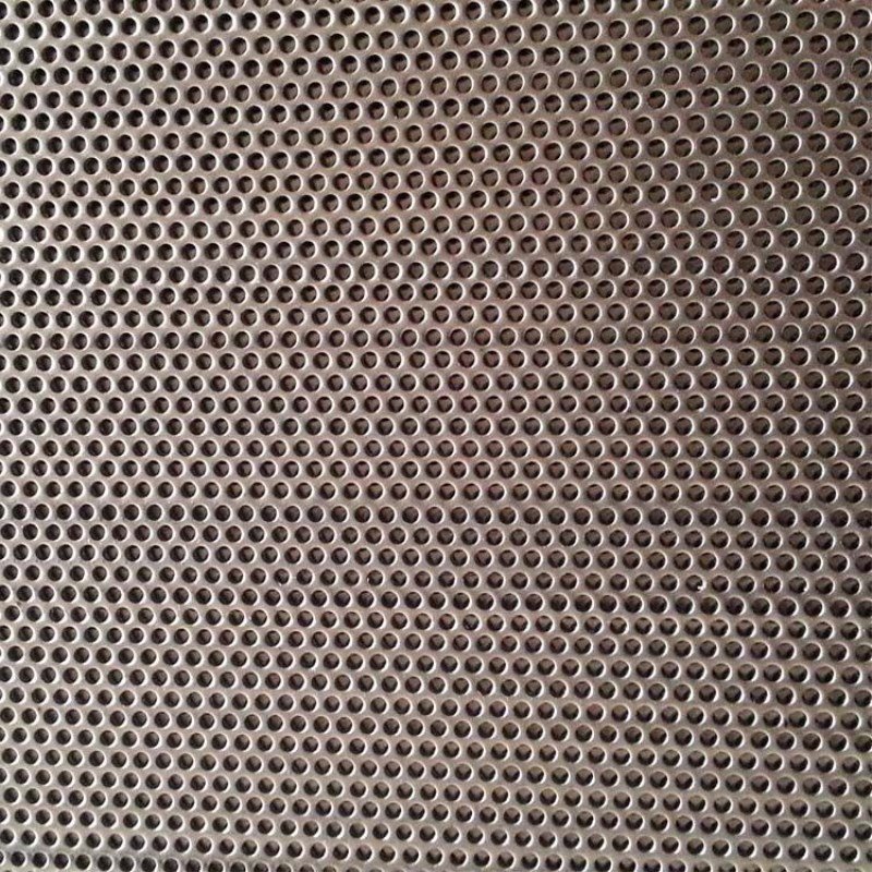 Perforated Architectural Wire Mesh Used as Stair Fencing Perforated Speaker Grille