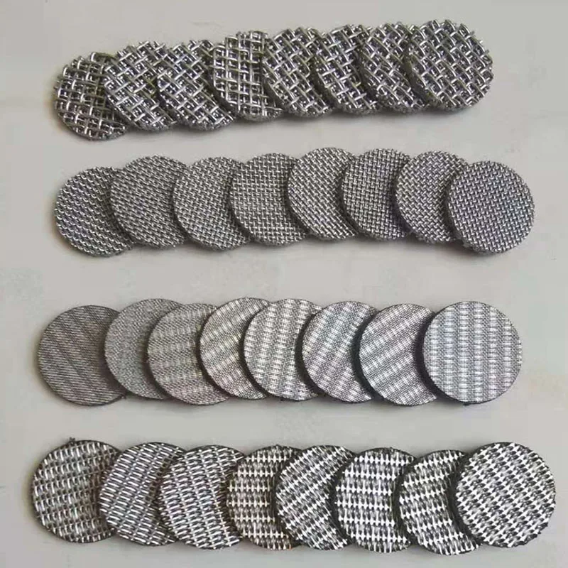 20 Micron Woven Technique 316 Stainless Steel Screen Wire Mesh Cloth Sand Milk Coffee Filter Disc Plate Coupling Sieve Tray