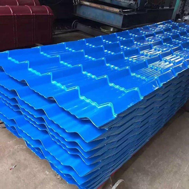 Color coated PPGI PPGL DX51D corrugated galvanized zinc roof sheet 0.2mm thick steel sheet plate