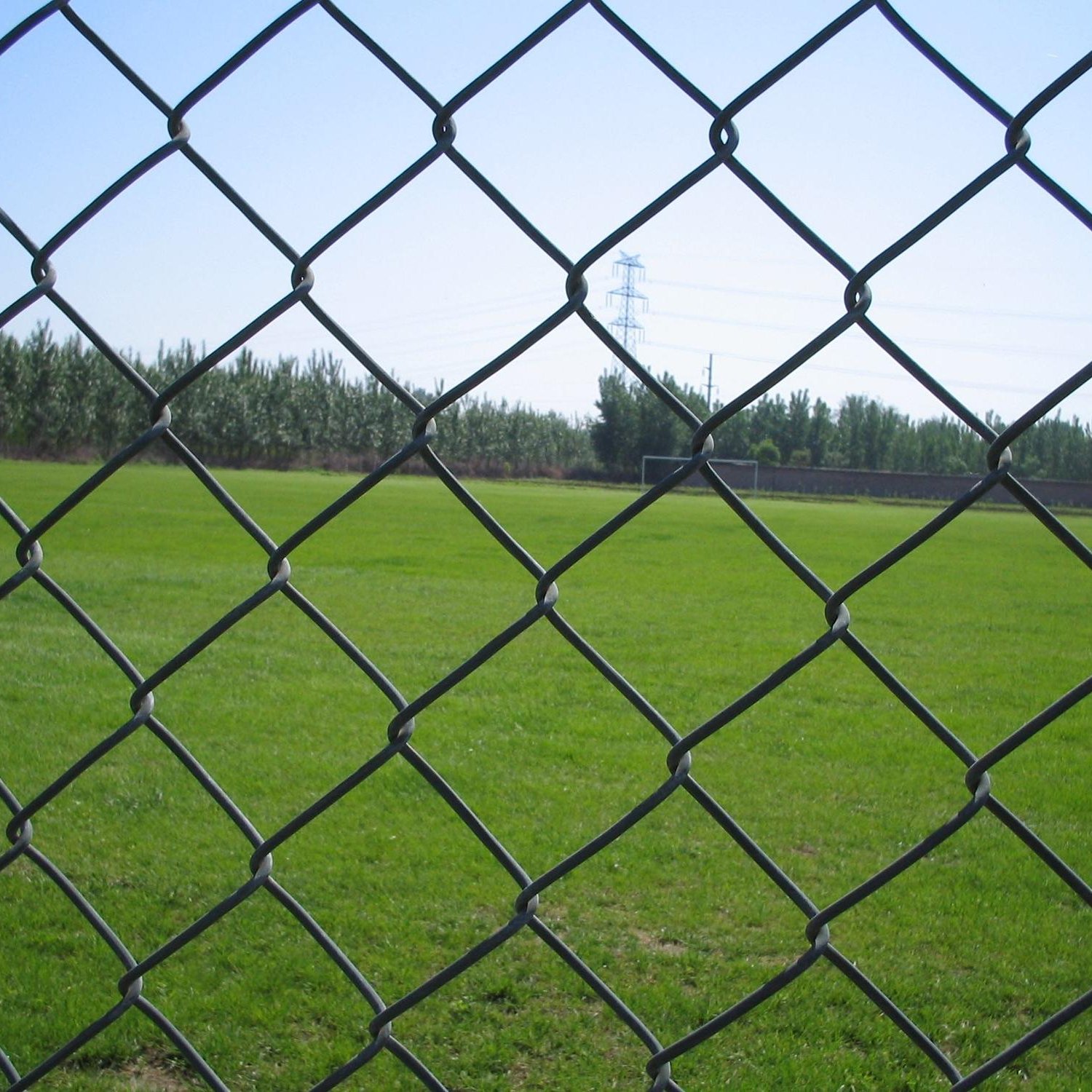 Low price diamond Wire Mesh Factory Fence Hot Dipped Galvanized Chain Link Fence
