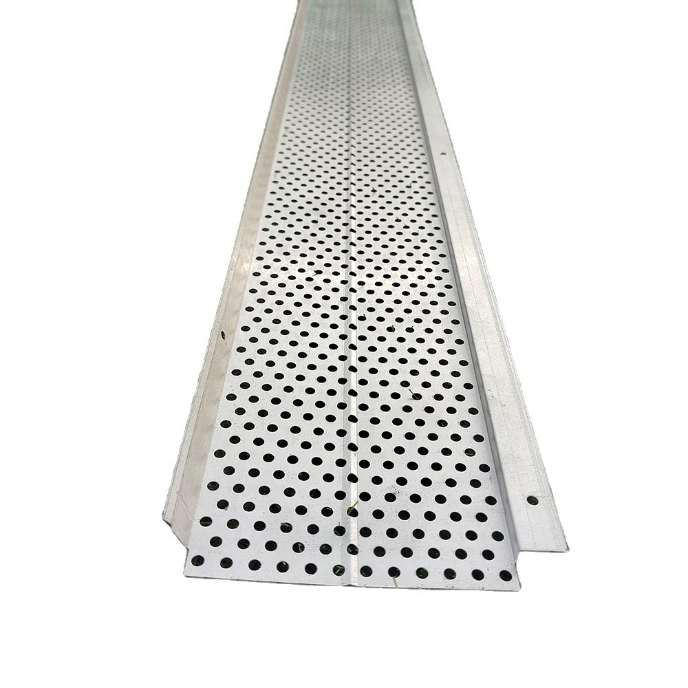 Steel Metal Aluminum Gutter Guards with Perforated Aluminum Mesh Rain Gutter Leaf Protection with Welding Processing Service