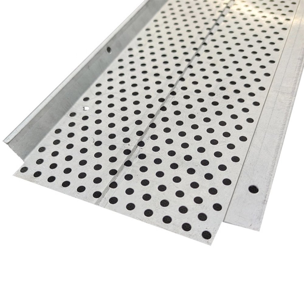 Steel Metal Aluminum Gutter Guards with Perforated Aluminum Mesh Rain Gutter Leaf Protection with Welding Processing Service