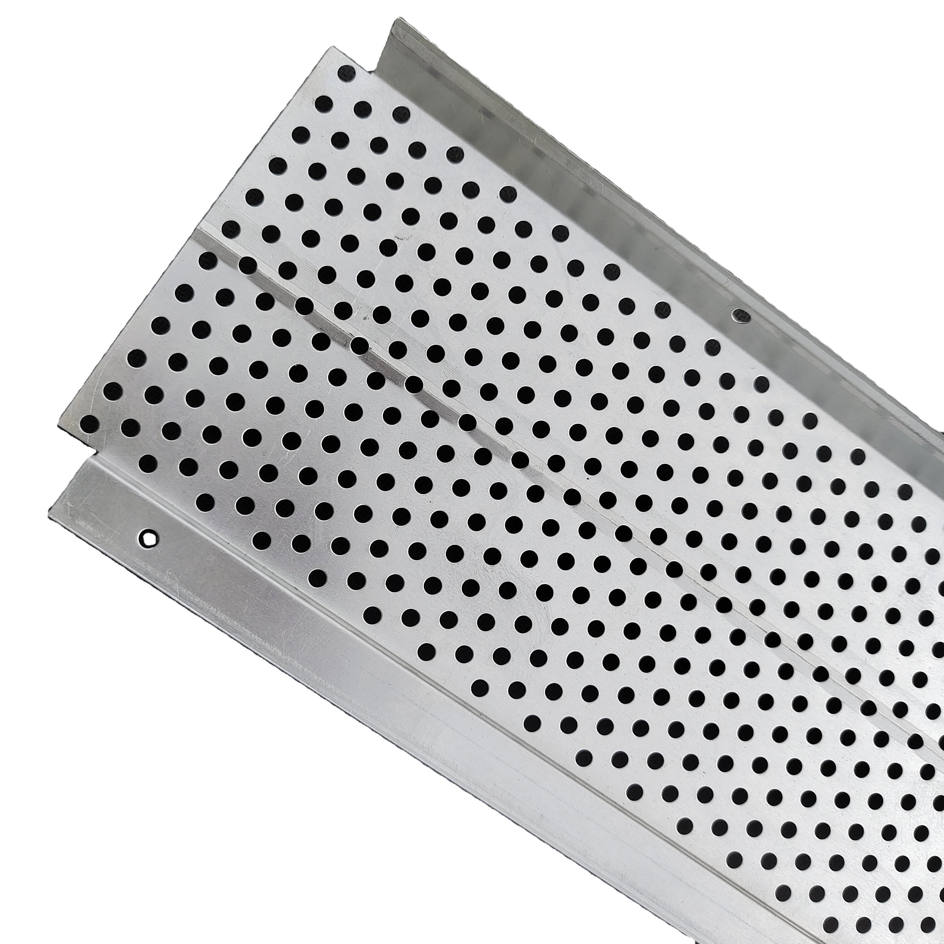 Steel Metal Aluminum Gutter Guards with Perforated Aluminum Mesh Rain Gutter Leaf Protection with Welding Processing Service