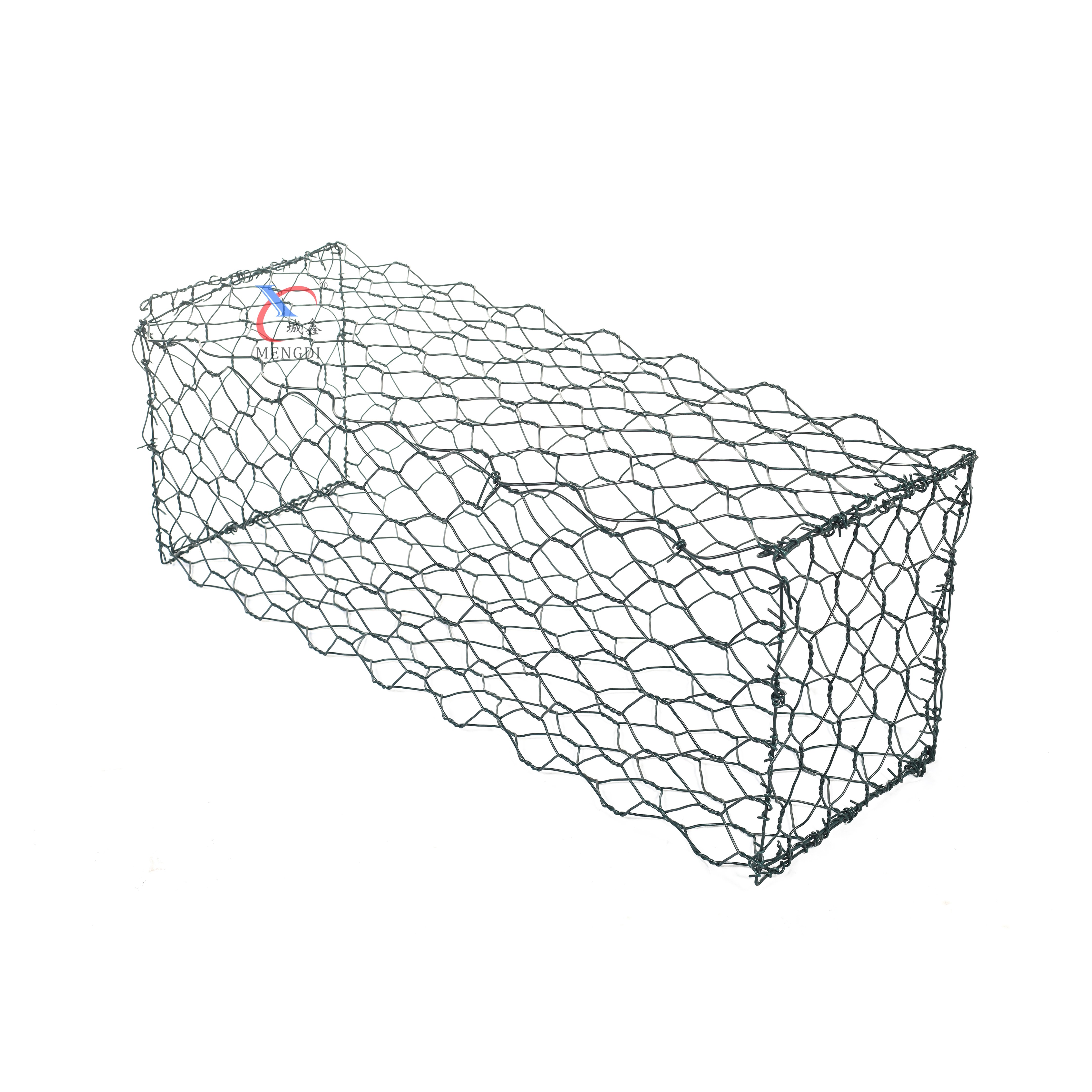 China Quality Supplier Retaining Walls Steel Wire Mesh Gabion Mesh PVC Hexagonal Gabion 1x1x2