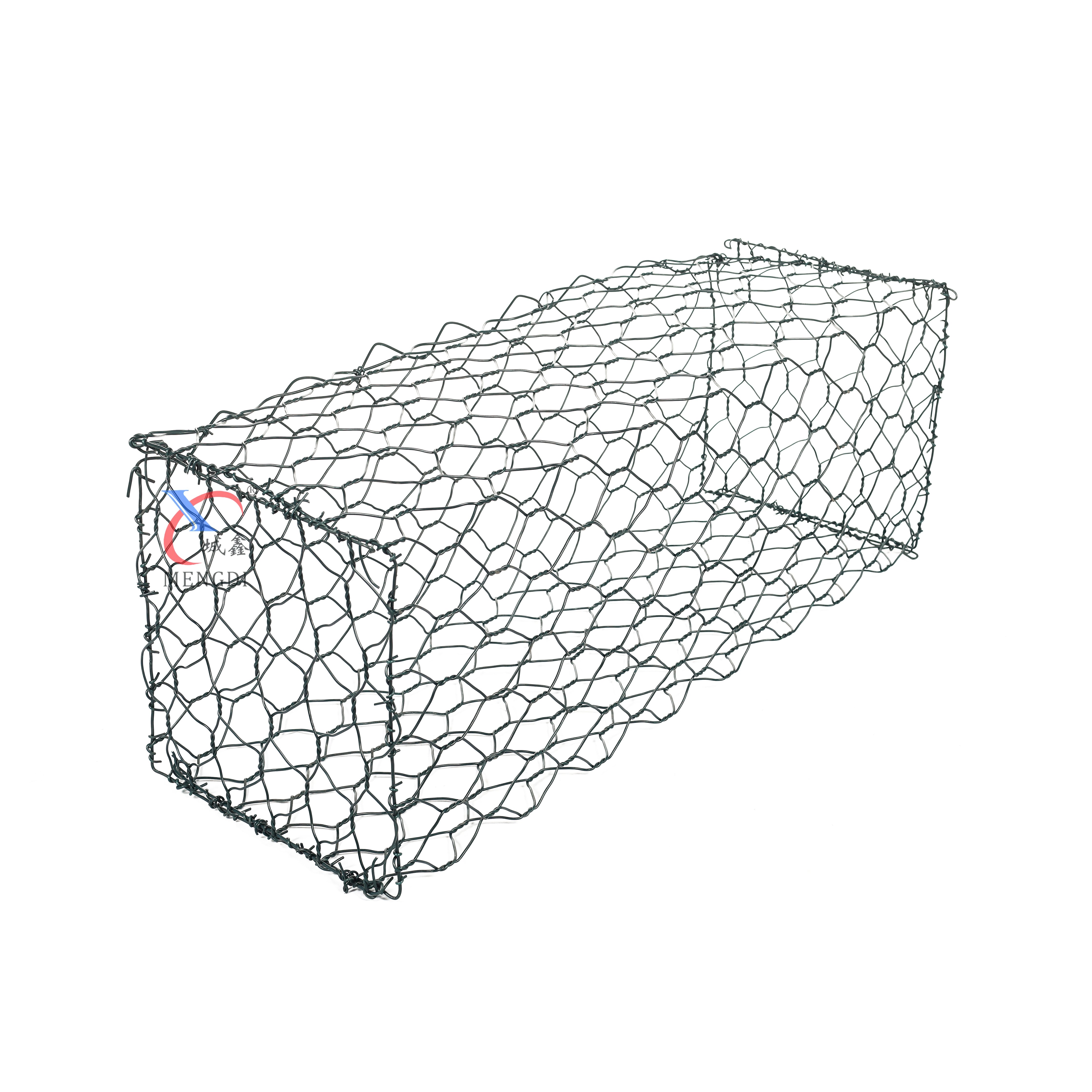 China Quality Supplier Retaining Walls Steel Wire Mesh Gabion Mesh PVC Hexagonal Gabion 1x1x2