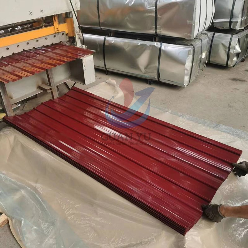 Cheap price hight quality astm color coated galvanized Corrugated steel roofing sheet for wall cladding exterior metal
