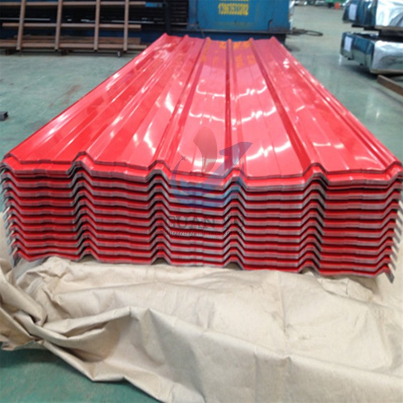 Cheap price hight quality astm color coated galvanized Corrugated steel roofing sheet for wall cladding exterior metal