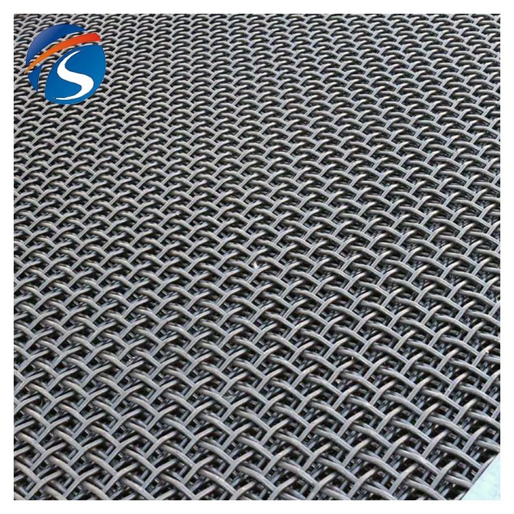 Directly factory price lock crimped screen mesh 65mn vibrating screen mesh for mine ore sieve