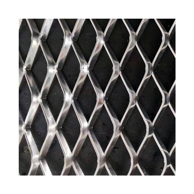 Outdoor Facade Steel Plate Netting Aluminum Expanded Metal Mesh For Decorative Grill Flatten Expanded Mesh For Decoration