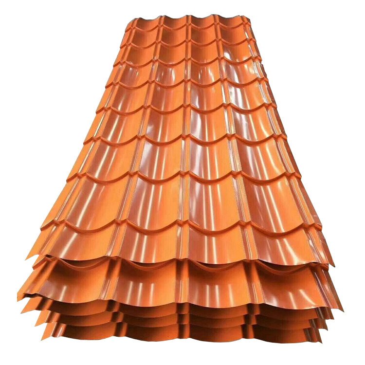 Ral Color coated 24 26 28 30 Gauge Metal roof Sheets Prices Steel shingles lightweight zinc Corrugated roofing tiles plate panel