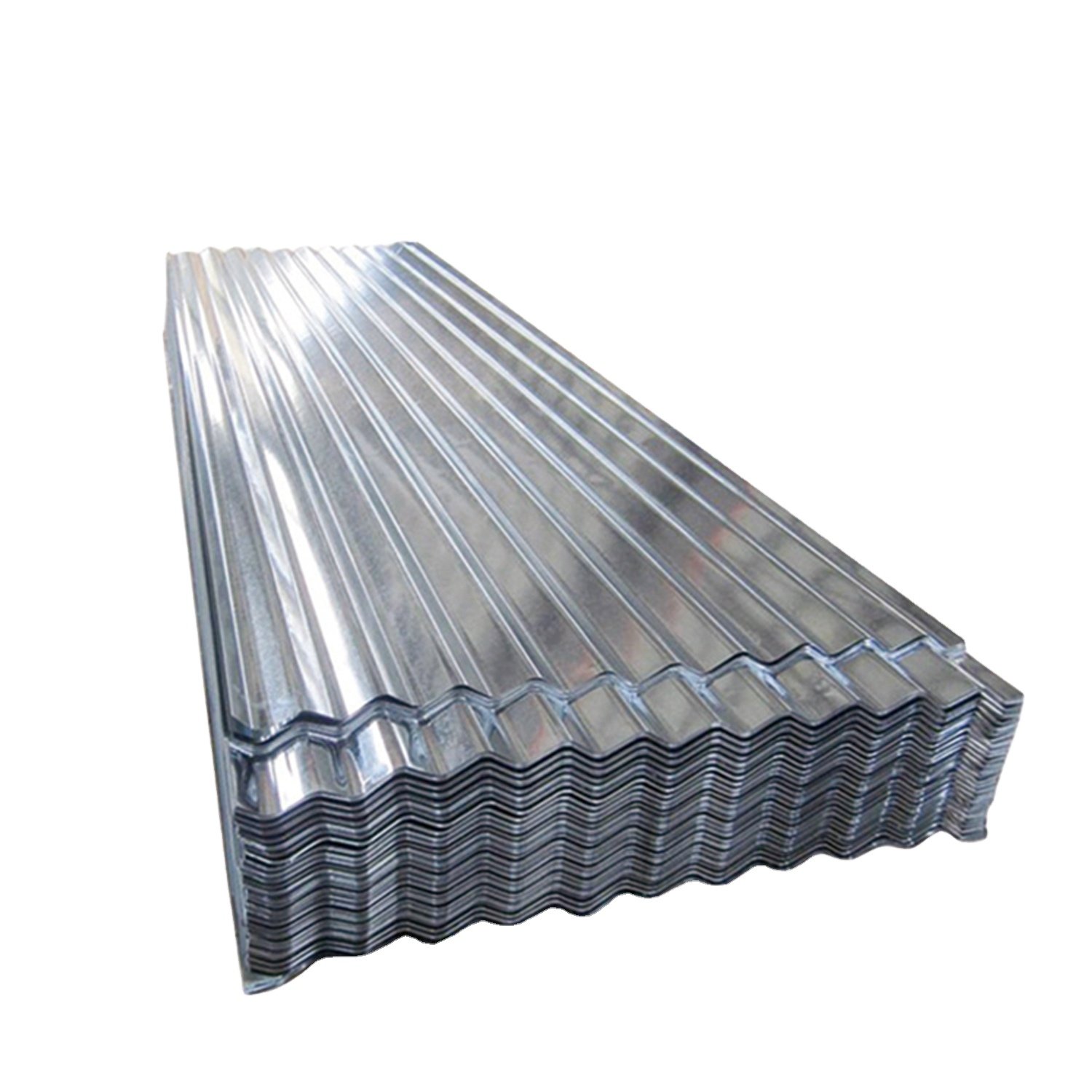 China Cheap BWG34 800mm Galvanised Zink Zinc Coated Iron GI Metal Hot Dipped Galvanized Corrugated Roofing Steel Sheet