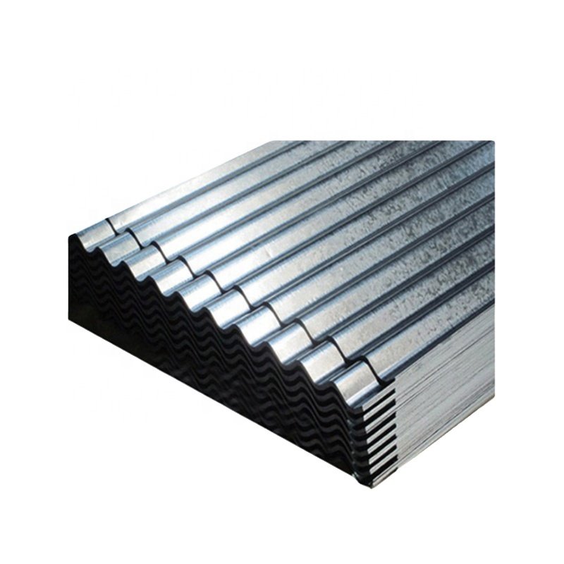 China Cheap BWG34 800mm Galvanised Zink Zinc Coated Iron GI Metal Hot Dipped Galvanized Corrugated Roofing Steel Sheet