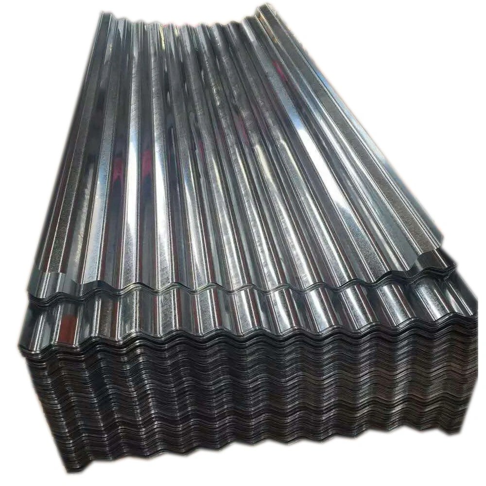 China Cheap BWG34 800mm Galvanised Zink Zinc Coated Iron GI Metal Hot Dipped Galvanized Corrugated Roofing Steel Sheet