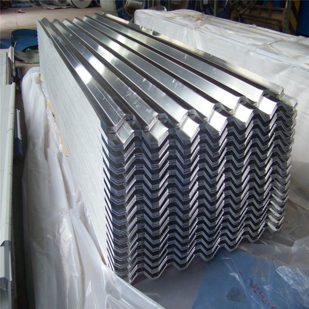 China Cheap BWG34 800mm Galvanised Zink Zinc Coated Iron GI Metal Hot Dipped Galvanized Corrugated Roofing Steel Sheet