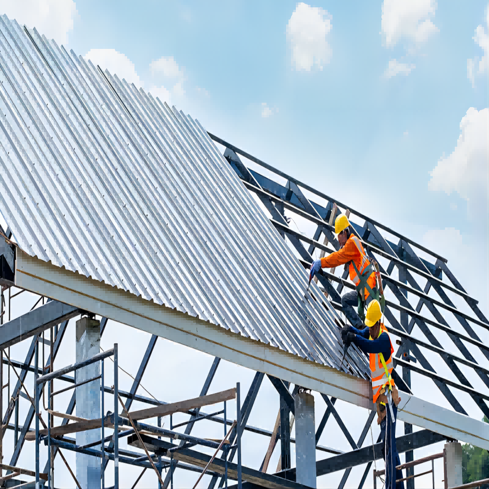 Galvanized GI Corrugated Roofing Sheet 0.2mm Z183 Zinc Steel Roof Sheet