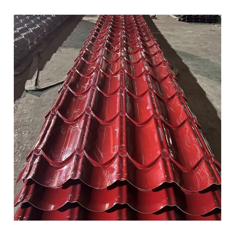 Long Span Color Coated Corrugated Galvanized Roofing Steel Sheet 0.3mm 0.4mm Zinc Coated Color Steel Tile Price